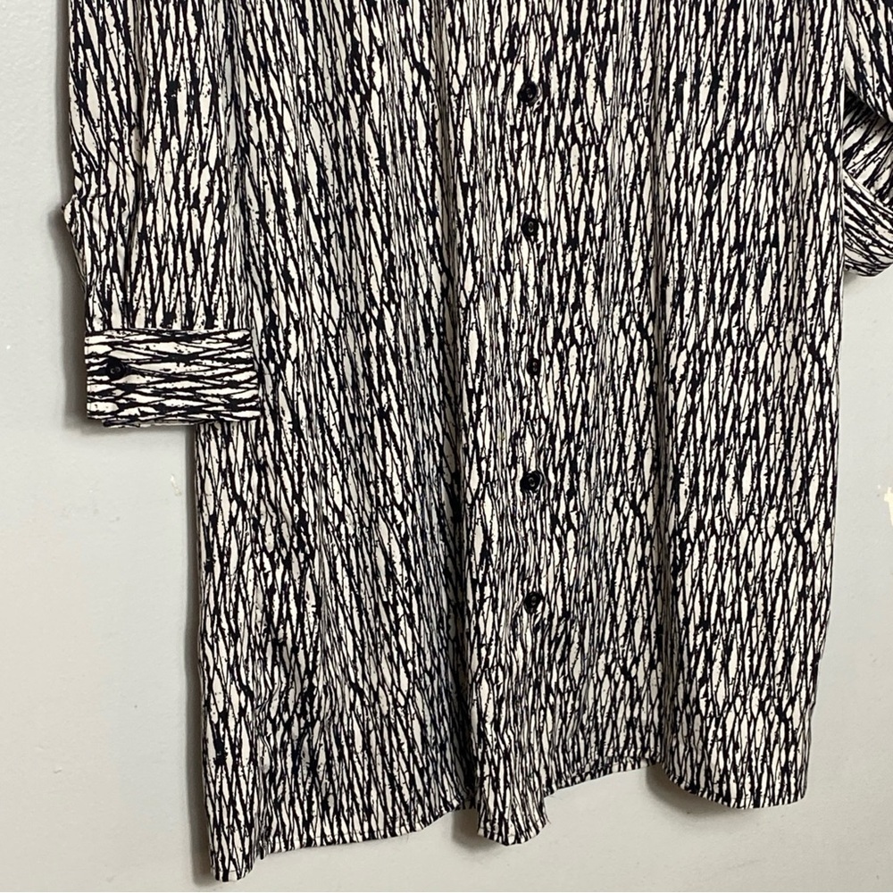 Motherhood Maternity Women's Button Front Dress Black & White Size Small - Picture 2 of 8